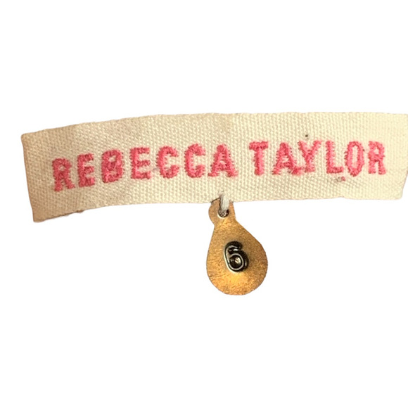 sz 6 Rebecca Taylor Strapless Silk Dress Pink - Picture 10 of 12